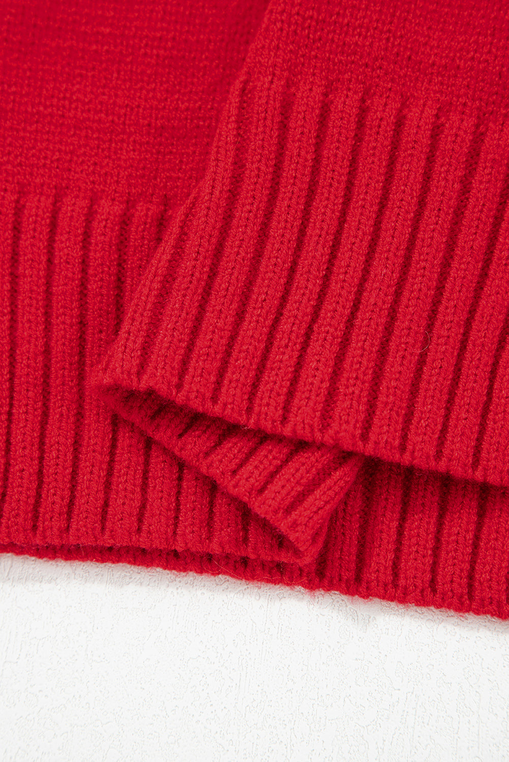 Chestnut Collared V Neck Ribbed Edge Sexy Elegant Sweater