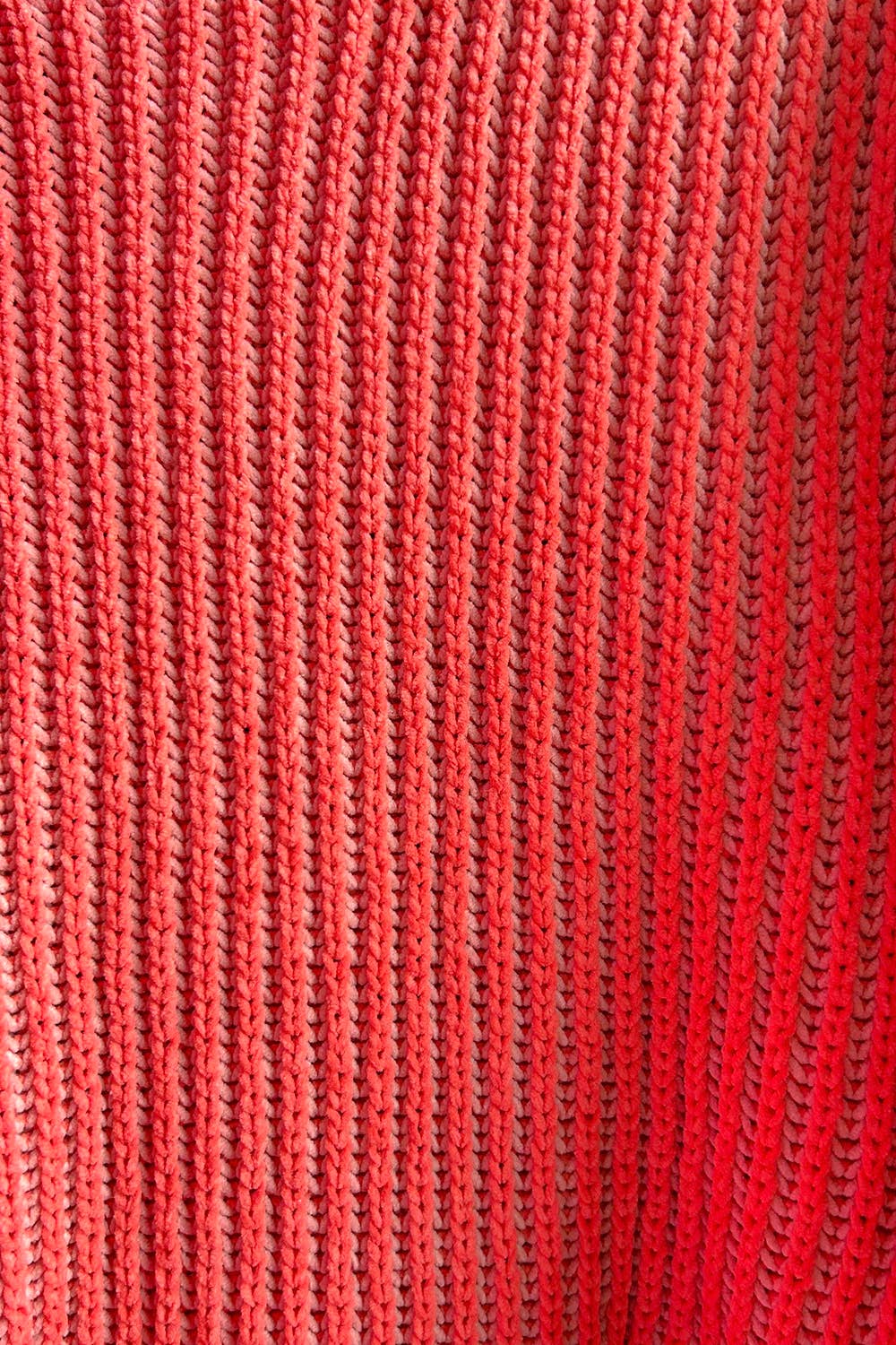 Twyla Two Tone Striped Casual Stripe Sweater Top: Orange