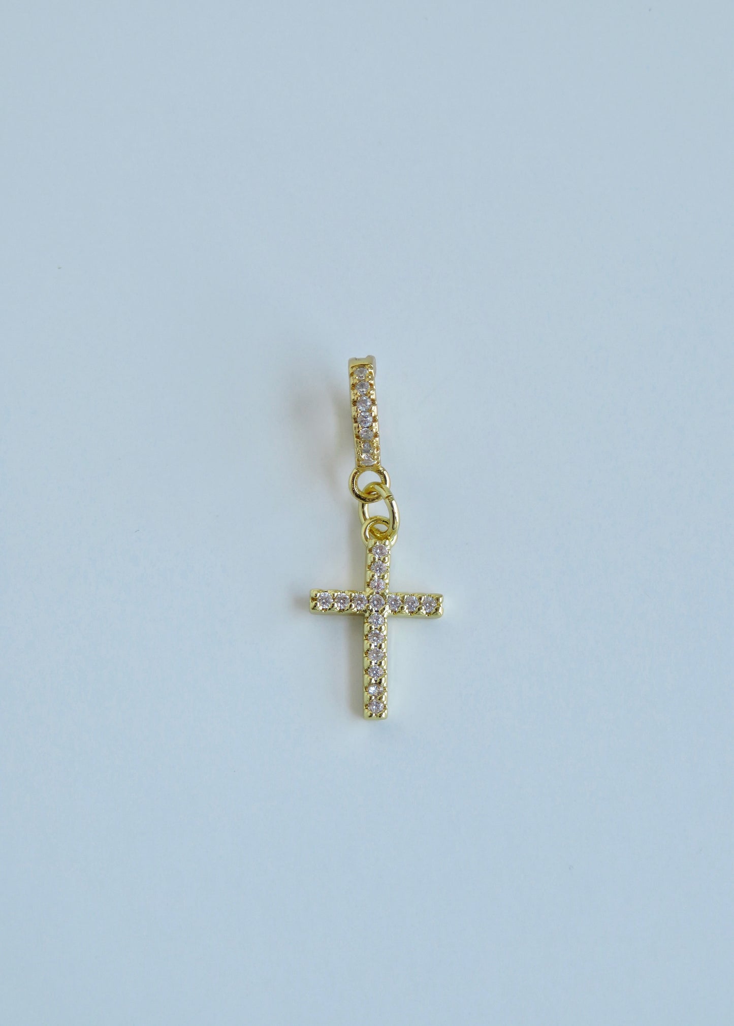 Diamond Holy Cross Charm with Bail