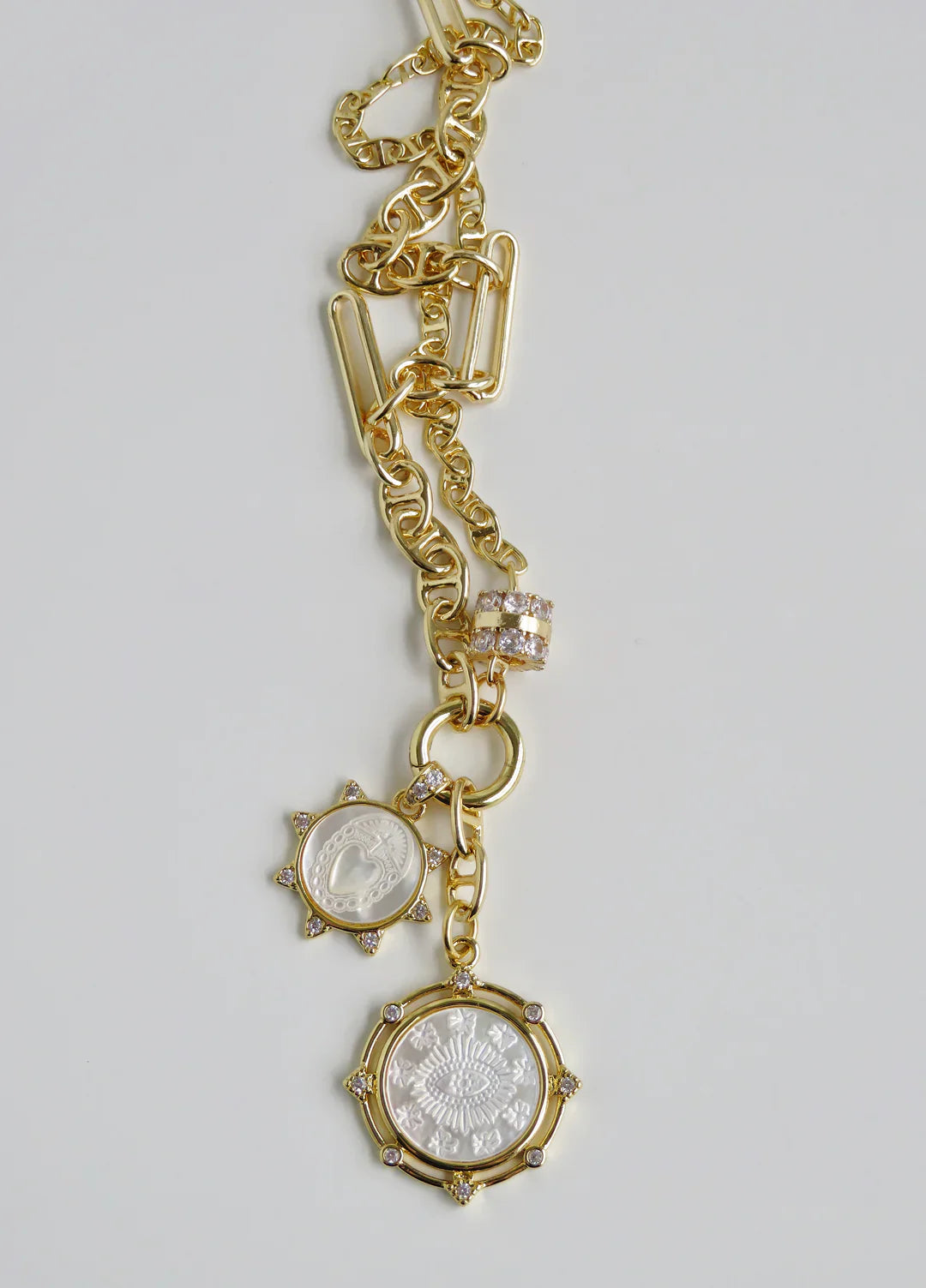 Sanxenxo Perla Sacred Heart Guardian Eye Charm Cluster