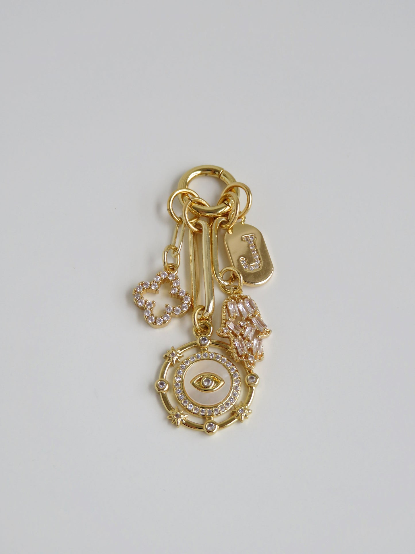 Zodiac Evil Eye Hamsa Celestial Charm Cluster