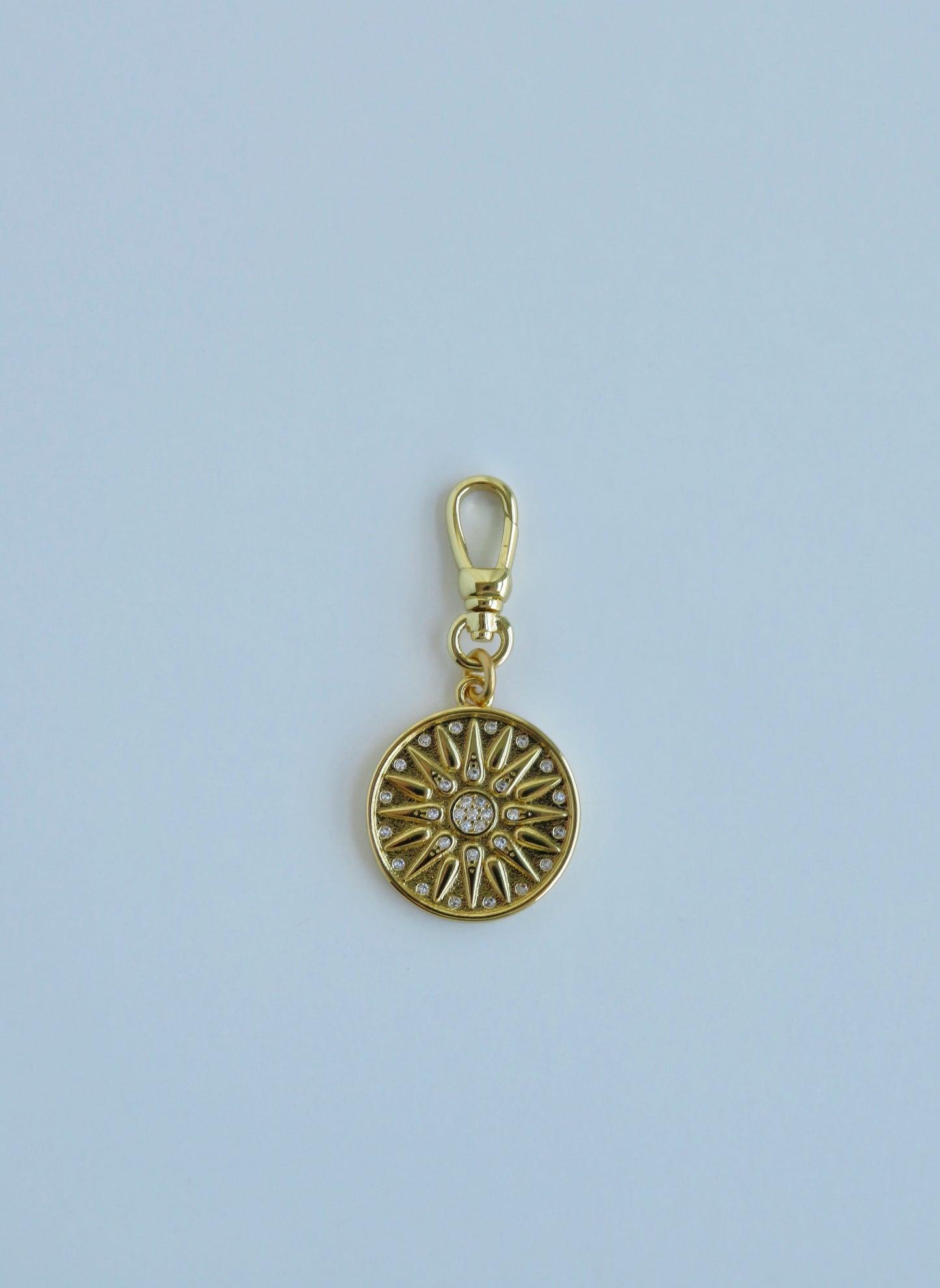 Sunburst Charm on Swivel Clasp