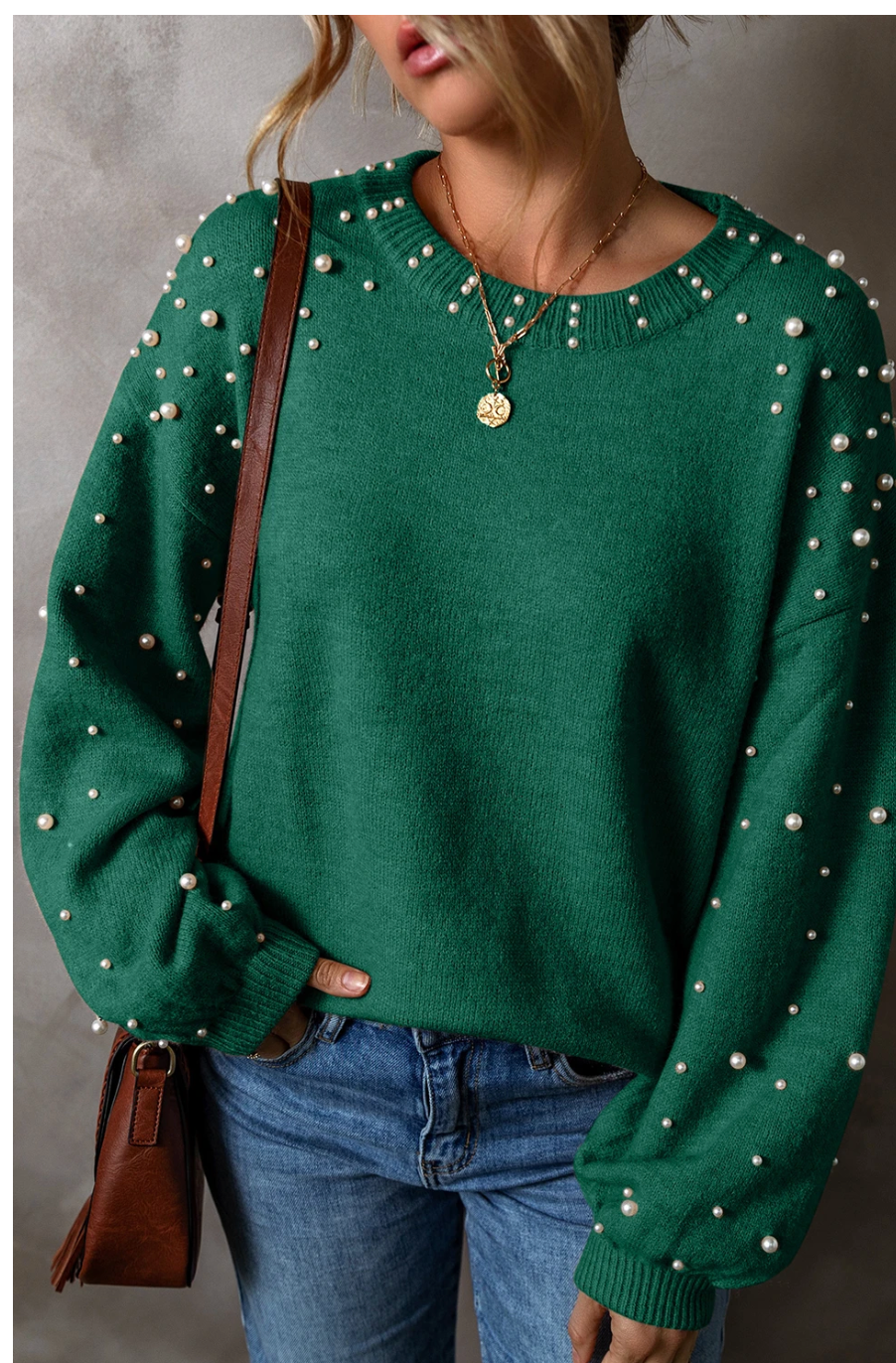 Henley Pearl Sweater