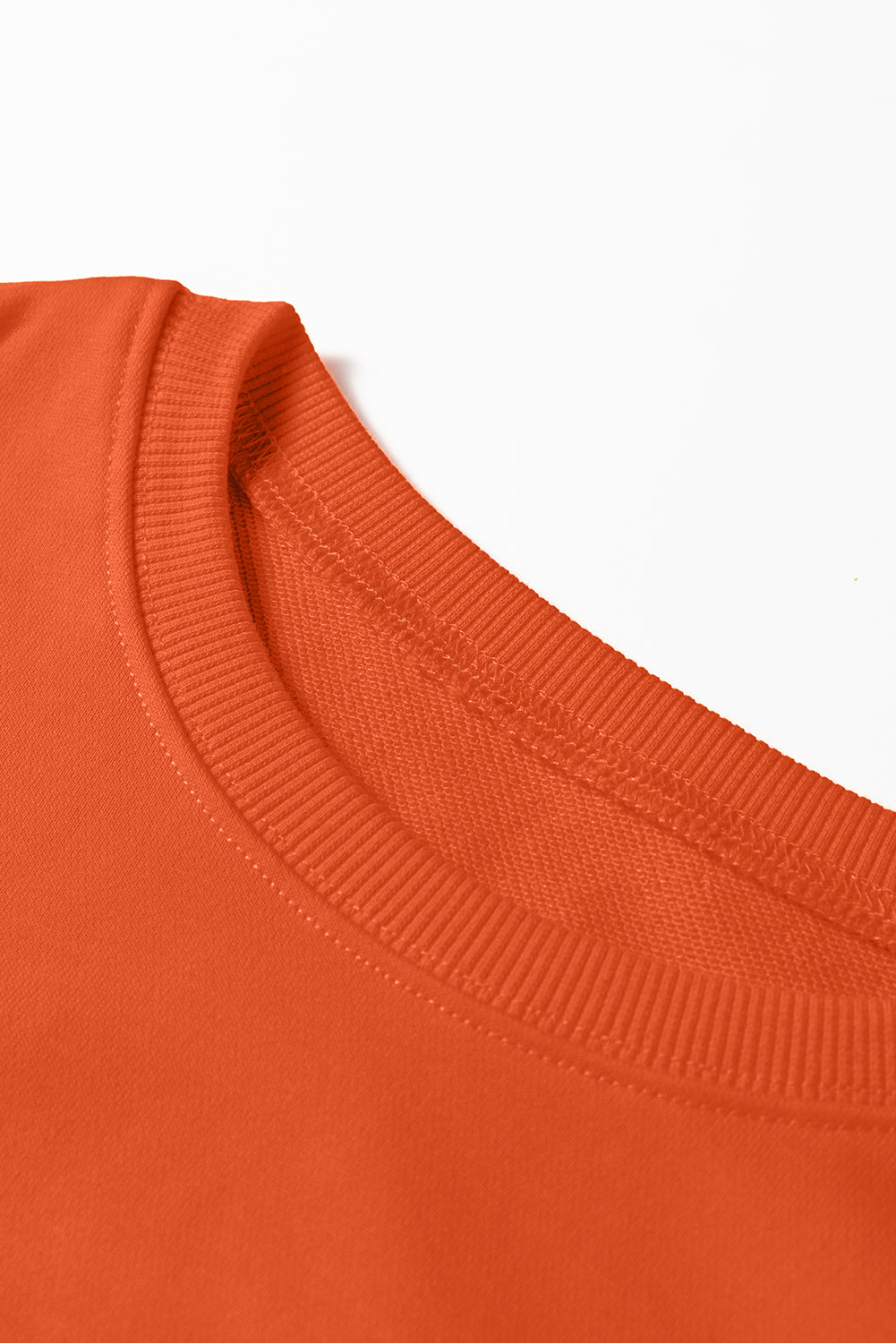 Fiery Red Varsity Contrast Banded Sleeve Shift Sweatshirt Dress