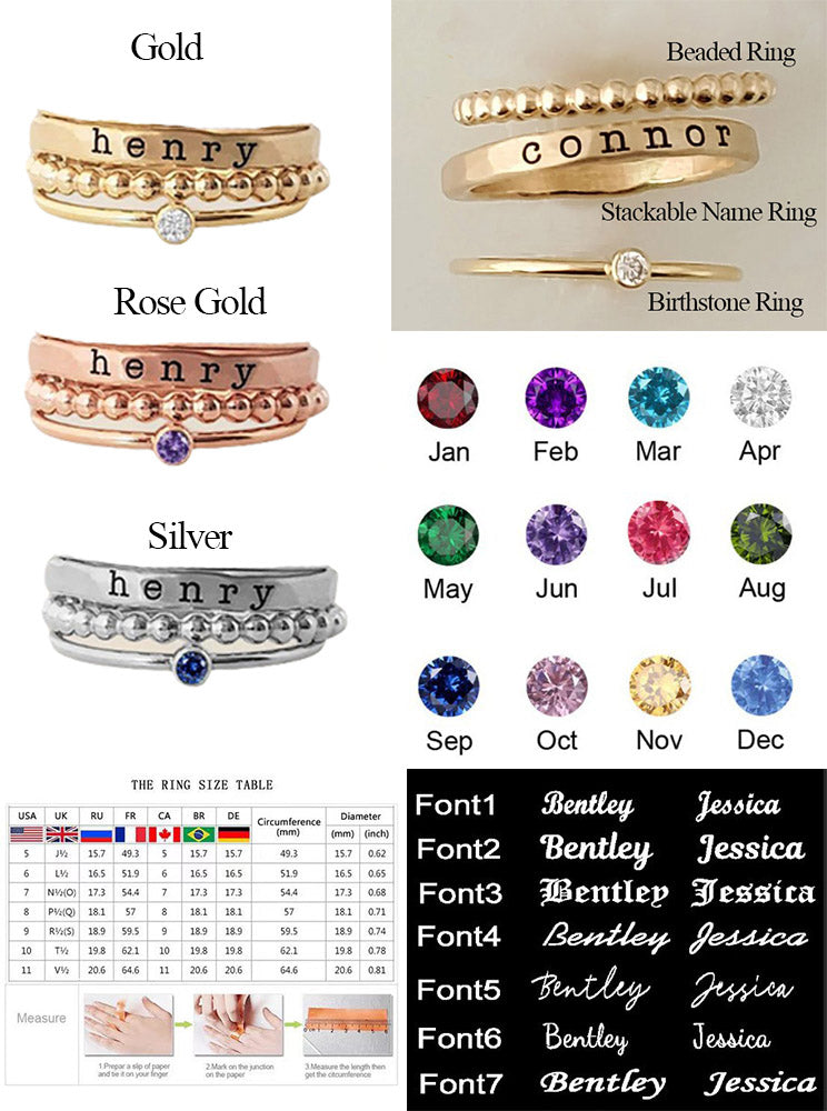 Customized Stack Ring - Week of 7.7