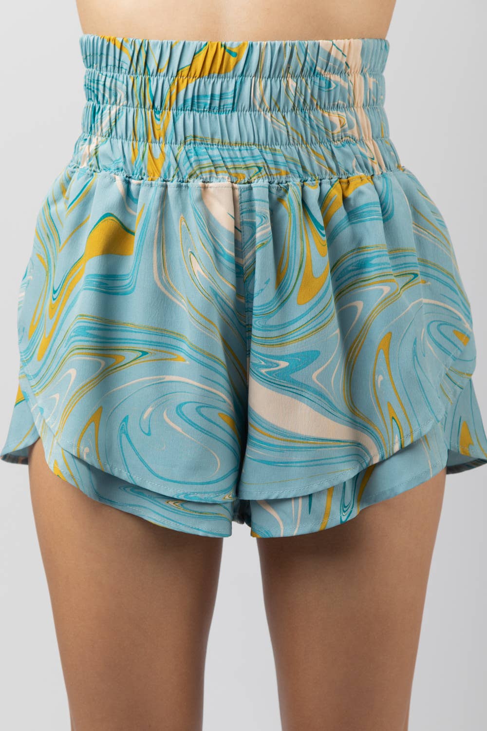 Macy Marble Athletic Shorts