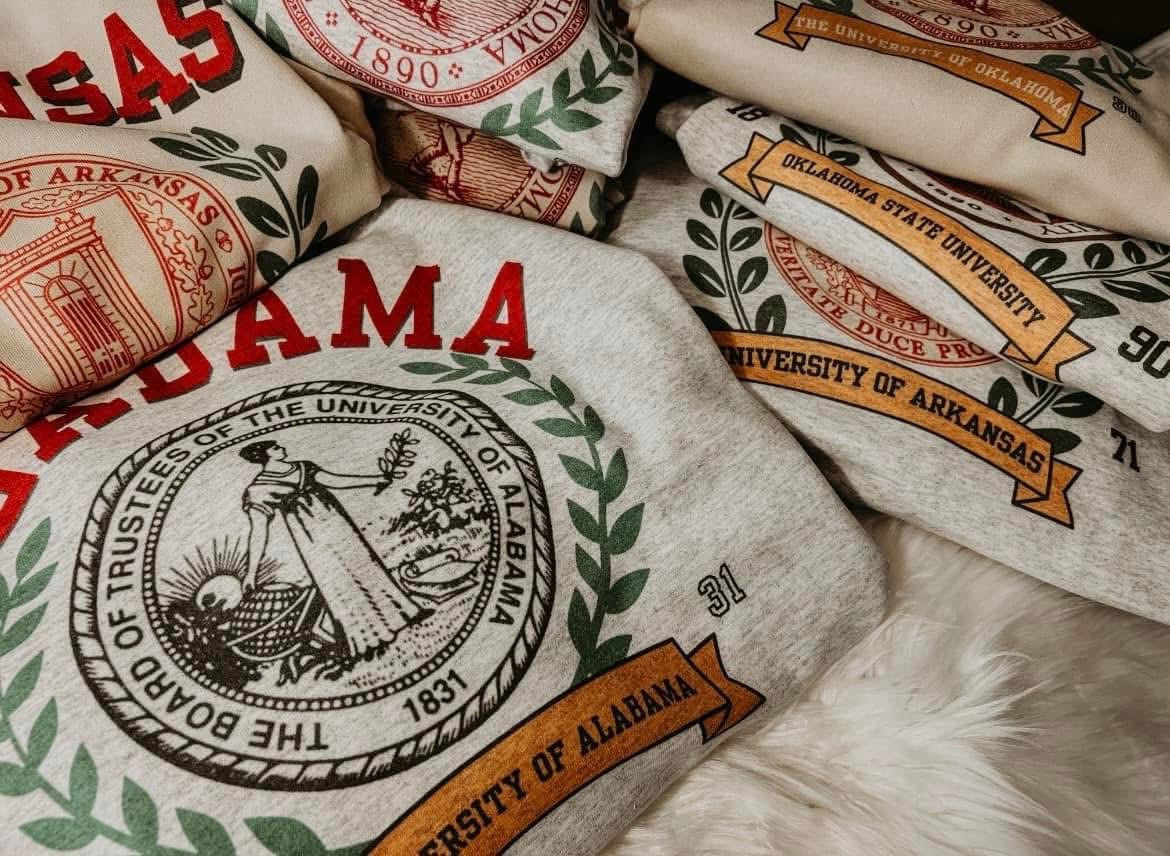 Vintage University Sweatshirt- SUBLIMATION
