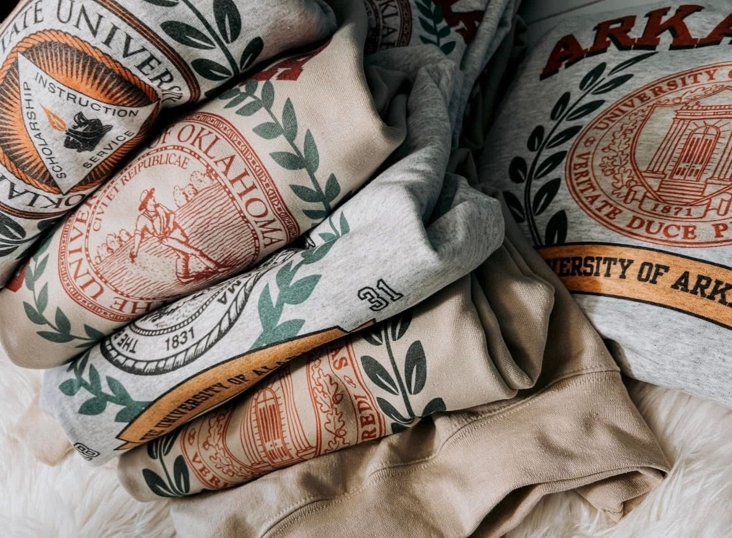 Vintage University Sweatshirt- SUBLIMATION