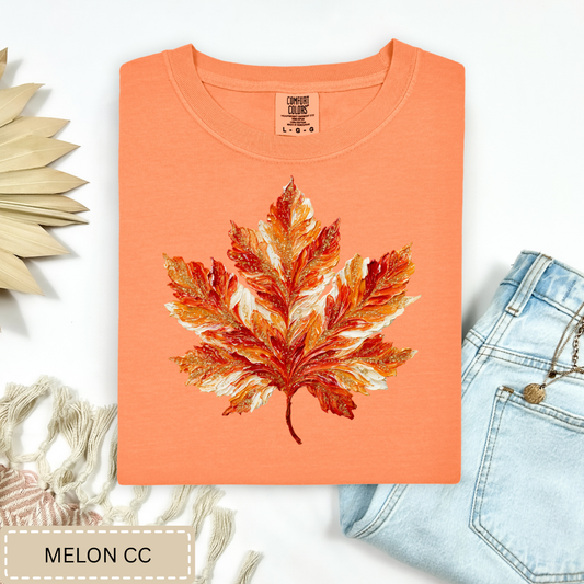 Brushstroke Maple Leaf Tee.