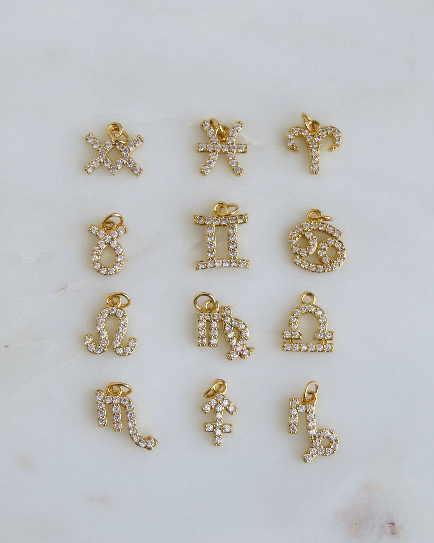 Zodiac Evil Eye Hamsa Celestial Charm Cluster